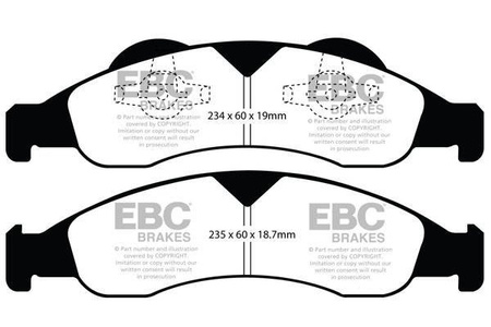 DP1803 - Sada brzdových destiček Série ULTIMAX2 EBC Brakes