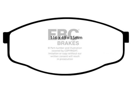 DP419 - Sada brzdových destiček Série ULTIMAX2 EBC Brakes