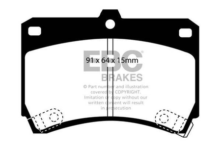 DP884 - Sada brzdových destiček Série ULTIMAX2 EBC Brakes