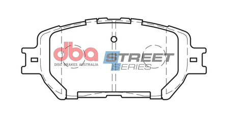 Přední brzdové destičky DBA Brake Pads Street Series Ceramic - DB1462SS TOYOTA Camry MCV30 ACV30