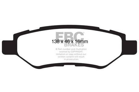 DP31829C - Sada brzdových destiček Série REDSTUFF EBC Brakes