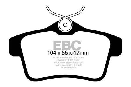 DPX2053 - Sada brzdových destiček Série ULTIMAX2 EBC Brakes