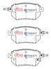 Přední brzdové destičky DBA Brake Pads Street Series Ceramic - DB1516SS INFINITI FX35 FX45 NISSAN Murano Z50