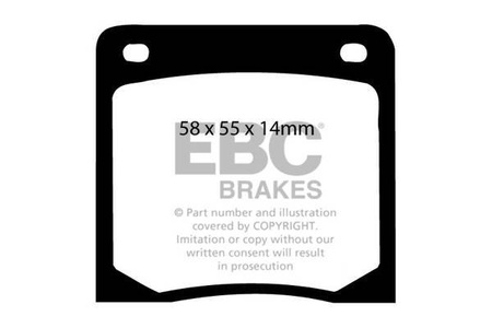 DP139 - Sada brzdových destiček Série ULTIMAX2 EBC Brakes
