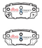 Zadní brzdové destičky DBA Brake Pads Street Series Ceramic - DB2175SS KIA Carens