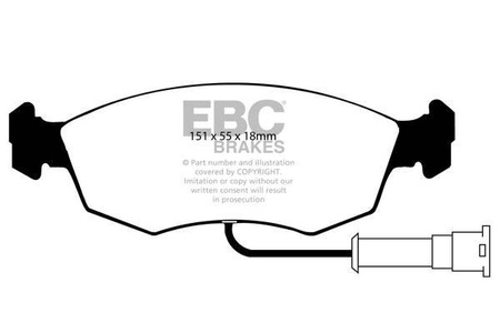 DP473 - Sada brzdových destiček Série ULTIMAX2 EBC Brakes