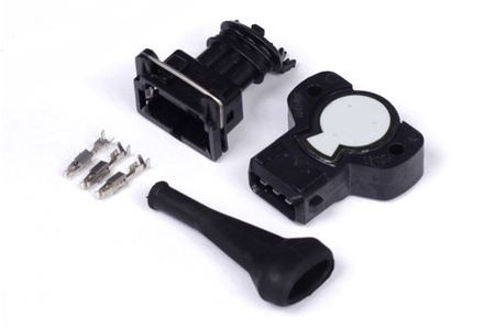 Haltech Throttle Pos. Snímač - šedý 8mm D-hřídel s pravotočivým chodem - HT-010402