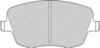 Přední brzdová destička Ferodo Racing DS3000 FCP1419R SEAT Cordoba III Ibiza IV 6L1 V Sportcoupe 6J1,6P1 SKODA Fabia VOLKSWAGEN Polo 9N III 
