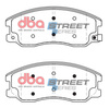 Přední brzdové destičky DBA Brake Pads Street Series Ceramic - DB1850SS CHEVROLET Captiva OPEL Antara VAUXHALL