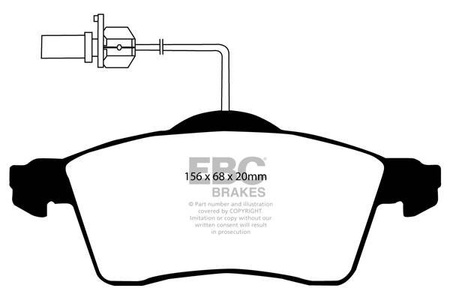 DP1398 - Sada brzdových destiček Série ULTIMAX2 EBC Brakes