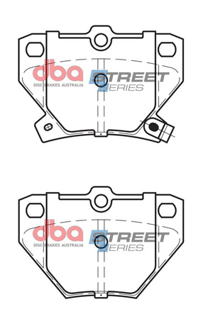 Zadní brzdové destičky DBA Brake Pads Street Series Ceramic - DB1429SS TOYOTA Celica ZZT230 ZZT231 Corolla Verso Prius NHW11 NHW20 Will ZZE127 ZZE128 ZZE129 Yaris XP10 NCP10 JT NCP13 NLP10 SCP10 SCP12 VNK