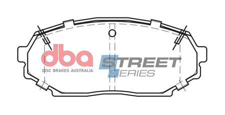 Přední brzdové destičky DBA Brake Pads Street Series Ceramic - DB1178SS MAZDA MX5 Mk1 NA