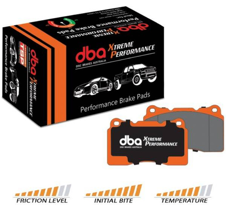 Přední brzdové destičky DBA Brake Pads Xtreme Performance ECE R90 certified Hawk HB616x.607 - DB1845XP FORD Aust NZ S.Africa Territory LEXUS IS-F MASERATI GranCabrio GranTurismo Quattroporte M139 MERCEDES-BENZ CLK C209 DTM AMG CLK55 CLK63 SLK R171 SLK55