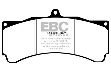 DP4032R - Sada brzdových destiček Série YELLOWSTUFF EBC Brakes