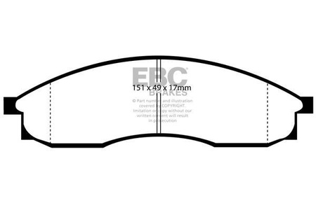 DP1046 - Sada brzdových destiček Série ULTIMAX2 EBC Brakes