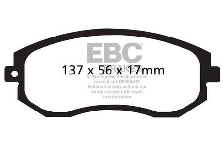 DP31884C - Sada brzdových destiček Série REDSTUFF EBC Brakes