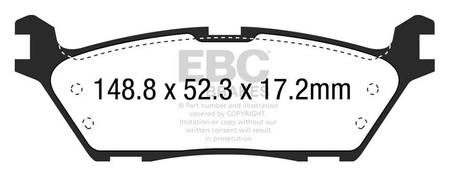 DPX3037 - Sada brzdových destiček Série ULTIMAX2 EBC Brakes