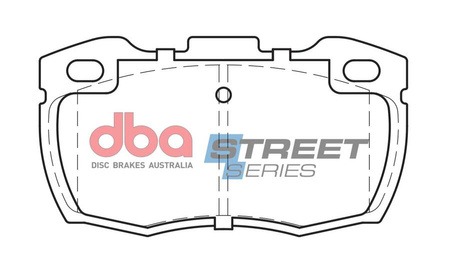 Přední brzdové destičky DBA Brake Pads Street Series Semi-metallic - DB1305SS LAND ROVER 110 Defender 90