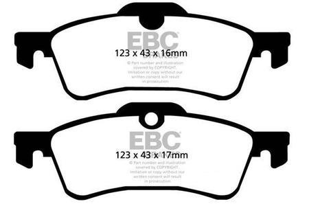 DP1389 - Sada brzdových destiček Série ULTIMAX2 EBC Brakes