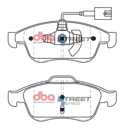 Přední brzdové destičky DBA Brake Pads Street Series Ceramic - DB2312SS ALFA ROMEO Giulietta 940