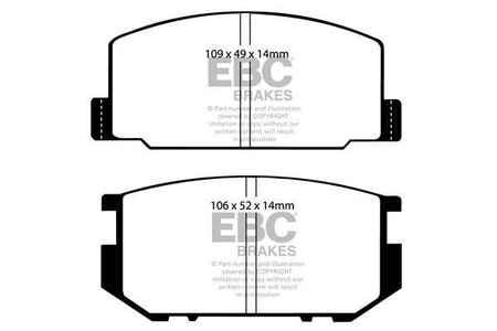 DP532 - Sada brzdových destiček Série ULTIMAX2 EBC Brakes