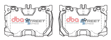 Přední brzdové destičky DBA Brake Pads Street Series Ceramic - DB15062SS MERCEDES-BENZ C-Class W205 C43 AMG Cabriolet A205 4Matic Coupe C205 Estate S205 CLS C257 CLS350d CLS400d CLS450 E-Class W213 E300 E300de TD E300e E350 E350e E400 E43 E450