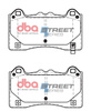 Přední brzdové destičky DBA Brake Pads Street Series Ceramic - DB15025SS FORD Focus Mk3