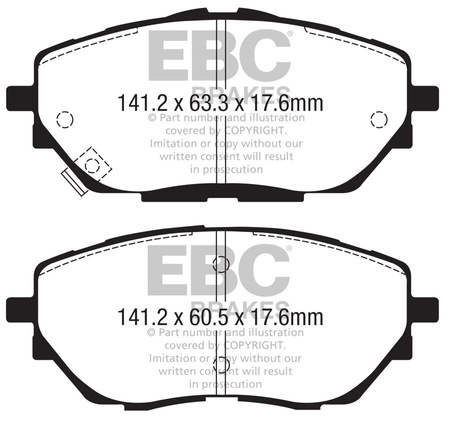 DPX2368 - Sada brzdových destiček Série ULTIMAX2 EBC Brakes
