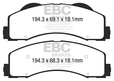 DPX3034 - Sada brzdových destiček Série ULTIMAX2 EBC Brakes