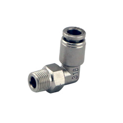 Turbosmart Wastegates ventil 1/8" NPT 90º Pushloc Fitting - SS - 1/4"