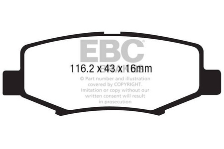 DP41799R - Sada brzdových destiček Série YELLOWSTUFF EBC Brakes