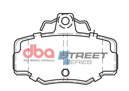 Zadní brzdové destičky DBA Brake Pads Street Series Ceramic - DB1718SS NISSAN Aust NZ Almera Tino Primera P10 P11 W10 W11