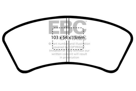 DP640 - Sada brzdových destiček Série ULTIMAX2 EBC Brakes