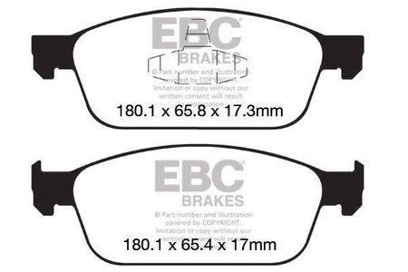 DP32145C - Sada brzdových destiček Série REDSTUFF EBC Brakes