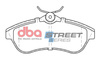 Přední brzdové destičky DBA Brake Pads Street Series Ceramic - DB2043SS CITROEN C2 C3 Pluriel