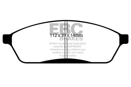 DP1023 - Sada brzdových destiček Série ULTIMAX2 EBC Brakes