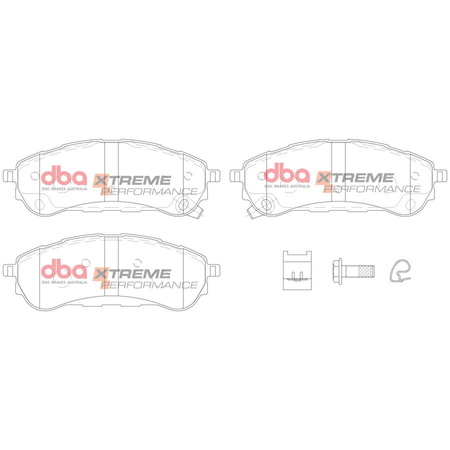 Zadní brzdové destičky DBA Brake Pads Xtreme Performance - DB15016XP FORD Ranger