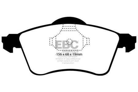 DP1115 - Sada brzdových destiček Série ULTIMAX2 EBC Brakes