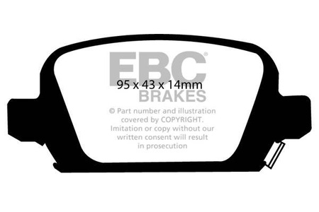 DP41410R - Sada brzdových destiček Série YELLOWSTUFF EBC Brakes