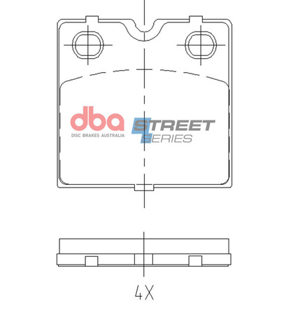 Brzdové destičky DBA Street Series Zadní brzdové destičky - DB15163SS
