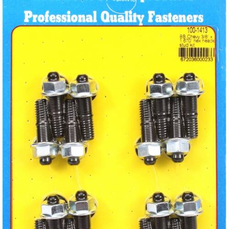 Sady čepů pro záhlaví ARP 100-1413 BB Chevy 3/8 x 1.670" hex header stud kit Chevrolet Big Block
