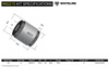 Sada předního krytu zadního spodního řídicího ramene - W62215 Acura Integra DA Honda Civic IV V Aerodeck VI Cr-v Rd1-rd3 Cr-x ED EG Domani MA DC2 Rover 400 XW