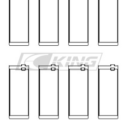 Obal ložiska ojnice King BMW M40, M42, M43, M44 - CR4042XP