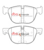 Přední brzdové destičky DBA Brake Pads Xtreme Performance - DB2006XP BMW X4 F26 X5 E70 F15 X6 E71 F16