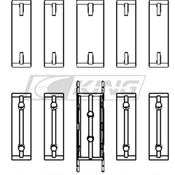 Obal hlavního ložiska King FORD 1.25I (ZETEC/ECOBOOST 1.6) - MB5009XP.026