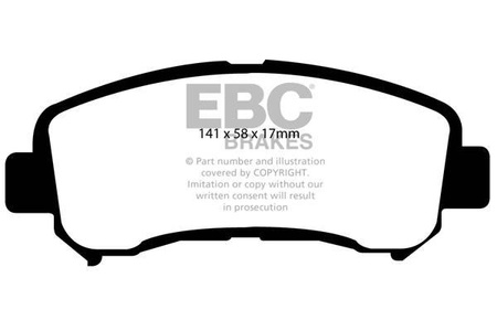 DP1954 - Sada brzdových destiček Série ULTIMAX2 EBC Brakes