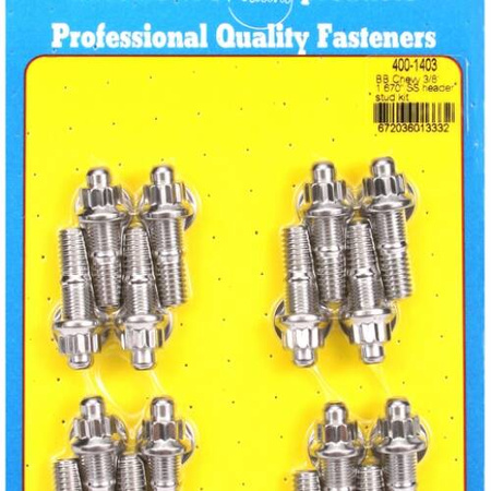 Sady čepů pro záhlaví ARP 400-1403 "BB Chevy 3/8"" x 1.670 SS header stud kit" Chevrolet Big Block