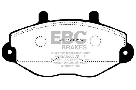 DP920 - Sada brzdových destiček Série ULTIMAX2 EBC Brakes