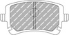 Zadní brzdová destička Ferodo Racing DS2500 FCP1655H AUDI A4 8E2 B6 Cabriolet 8EC B7 Avant 8E5 B6 8ED Convertible B6 A5 A6 C5 4F2 C6 Allroad 4FH 4F5 A8 4E,