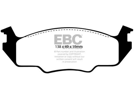 DP366/2 - Sada brzdových destiček Série ULTIMAX2 EBC Brakes